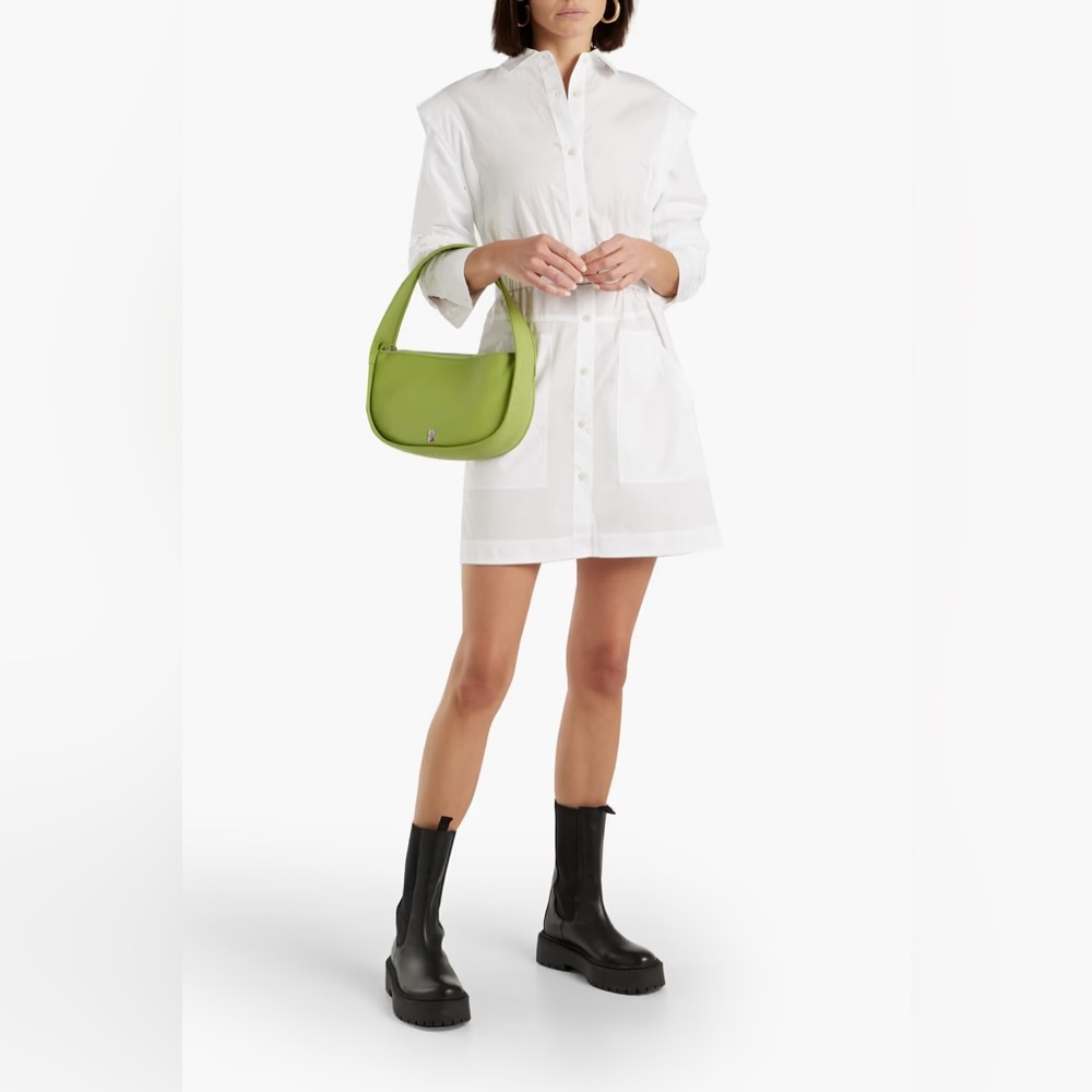 DEREK LAM 10 CROSBY
Hadley ruched cotton-poplin mini shirt dress